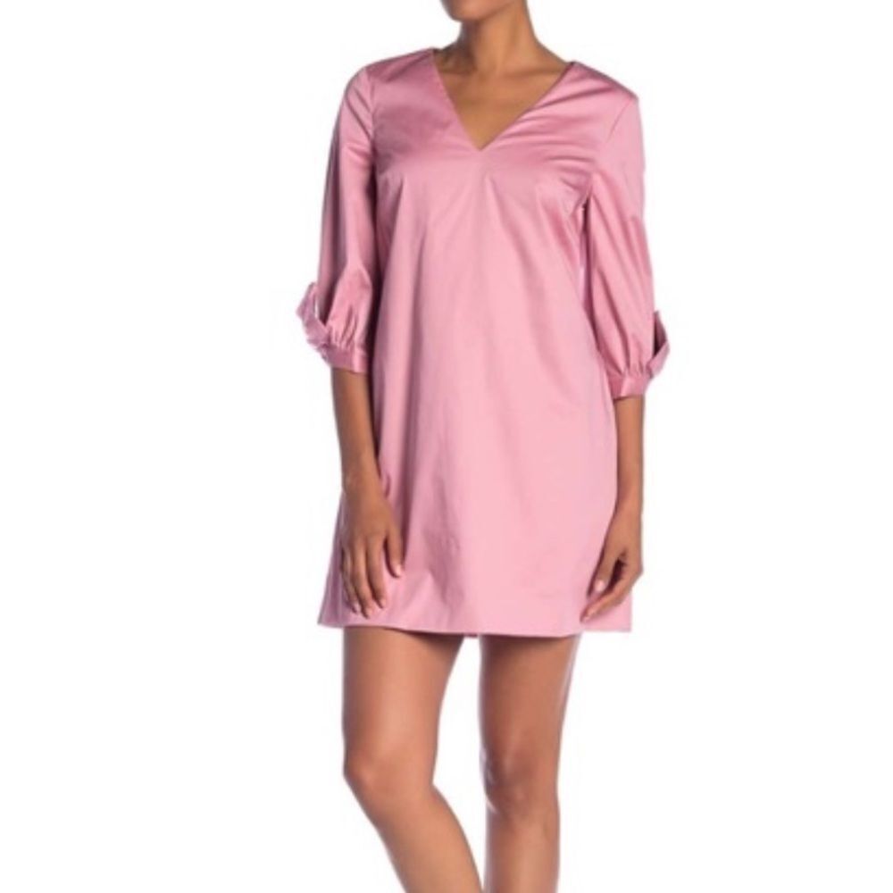 Ted‎ baker London women’s 3 solyane bow detail tunic dress dusty pink mini